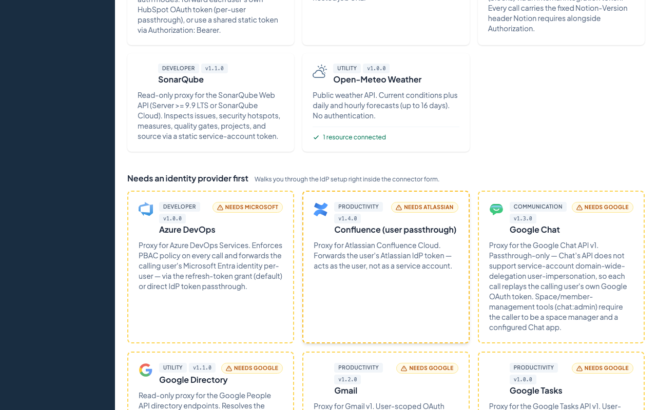 Connect a resource page with the Open-Meteo Weather card